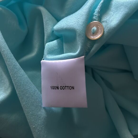 PETER MILLAR Masters  Golf Performance Cotton Polo In Turquoise Size L / NWOT - Picture 8 of 8